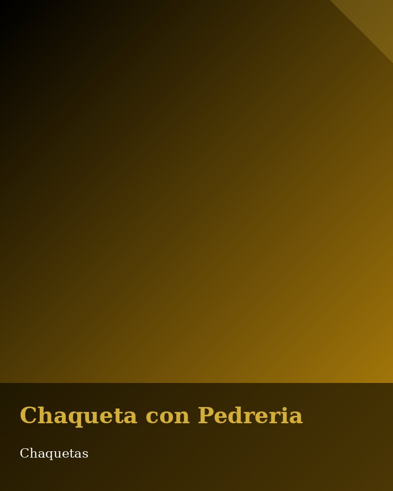 Chaqueta con pedrería LMmodacolom